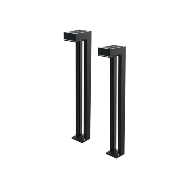 Solar Bollard Lights 2Pk (Cool White)